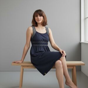 Lole Cotton Sporty Dress Gray Size L